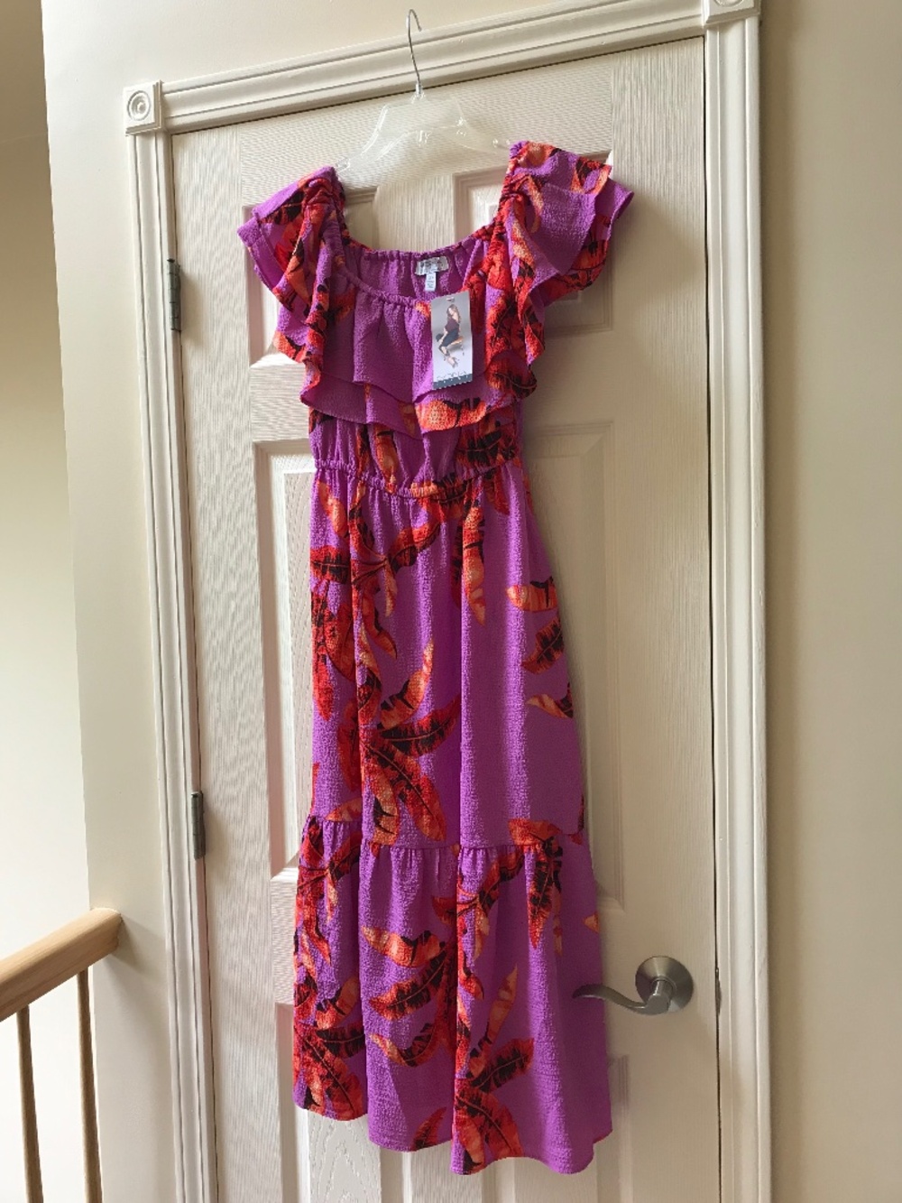 SOFIA RUFFLE MAXI DRESS - Picture 1 of 5